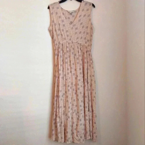 Sincerly Jules Dresses & Skirts - Sincerely Jules Women’s Cream Casual Sleeveless Tiered Dress 100% Rayon XL